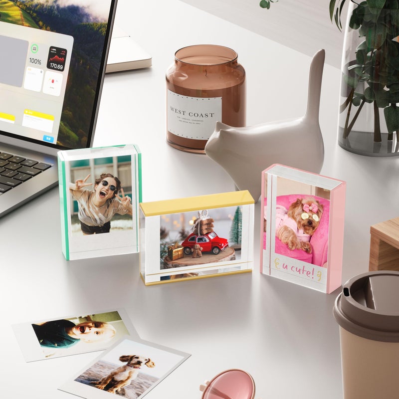 WINKINE Instax Mini Frames, Polaroid Frame for Fujifilm Instax Mini Film, 2x3 Small Picture Frames for Desktop, Polaroid Photo Frame, Small Size Wallet Picture Holder - Image 3